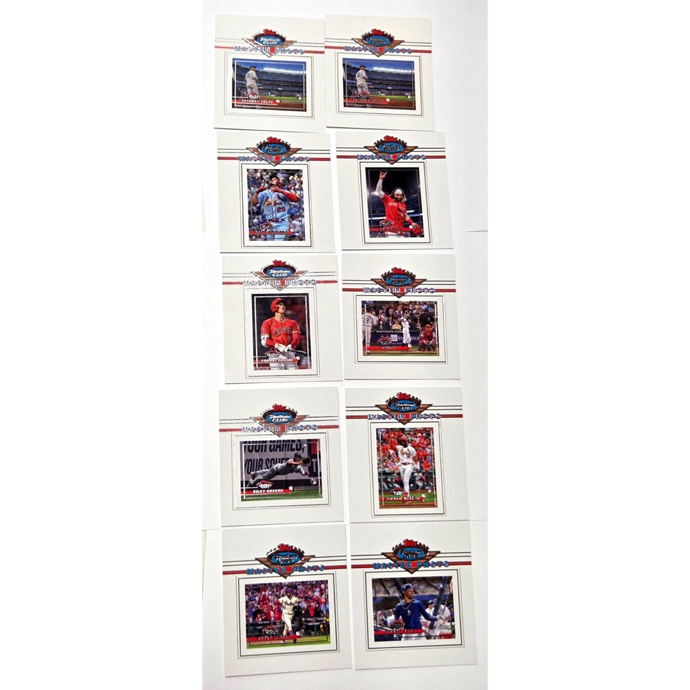 2023 Topps Master Photo Stadium Club Shohei Ohtani Ichiro Harper 10 Card Lot